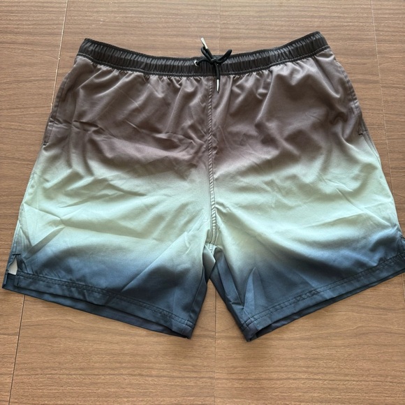 Gottex Men’s XXL Blue Green Brown Gray Men’s Trunks Swim Shorts Mesh Brief - Picture 1 of 9